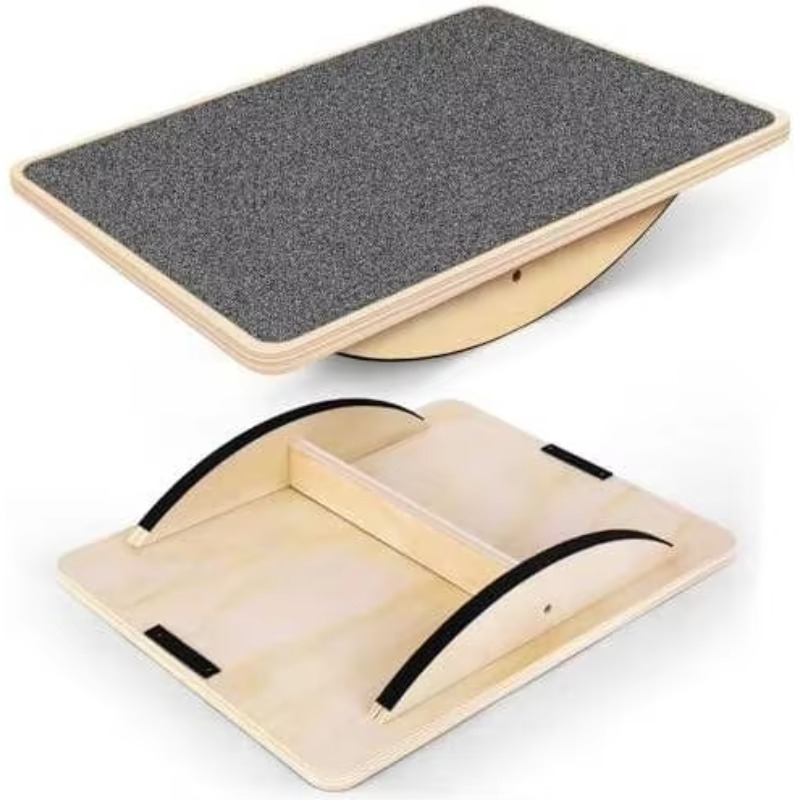 Balance Board Fitness - Wooden Balance Board Training Board Solid