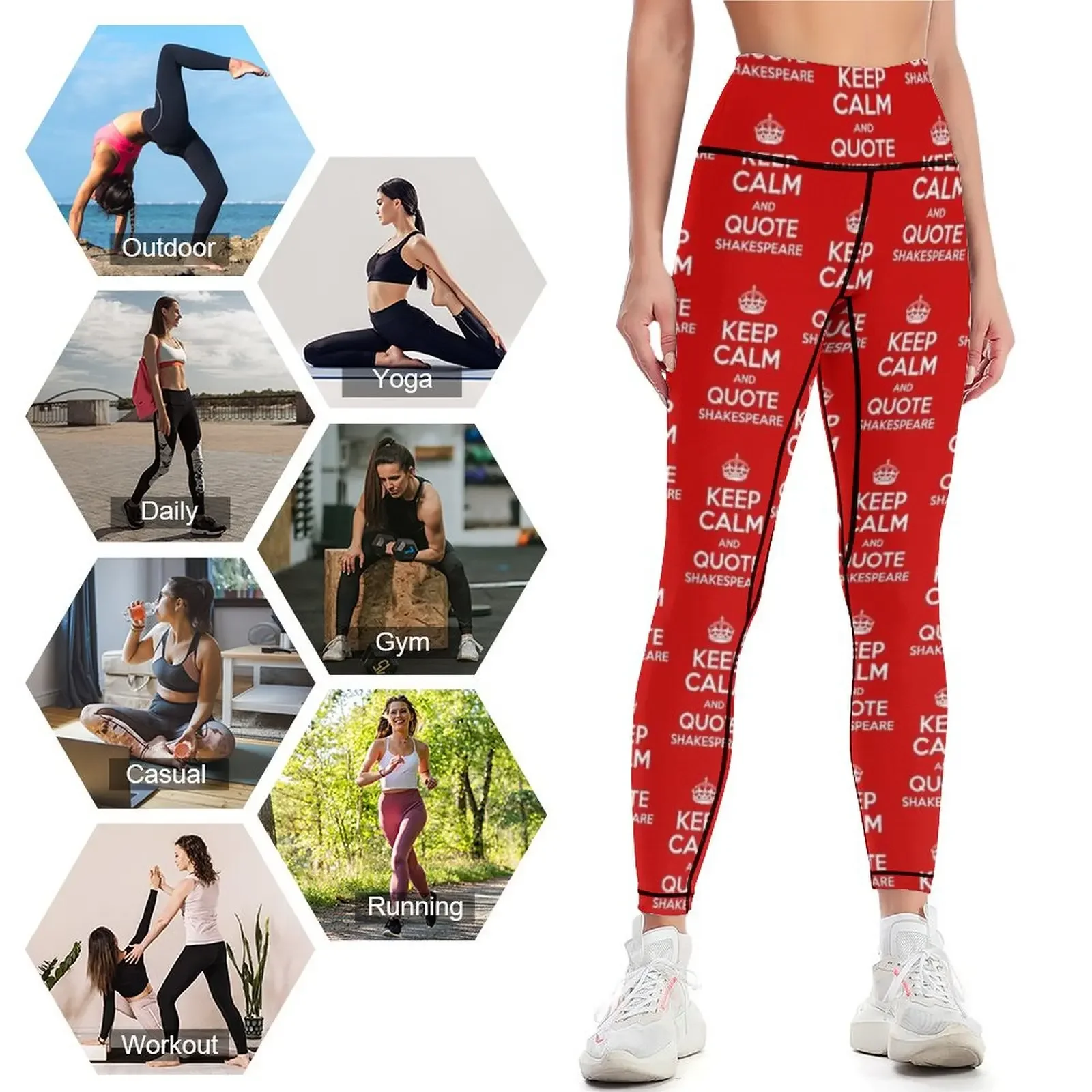 Keep Calm & Quote Shakespeare  - Yoga Fitness Quotes review and price