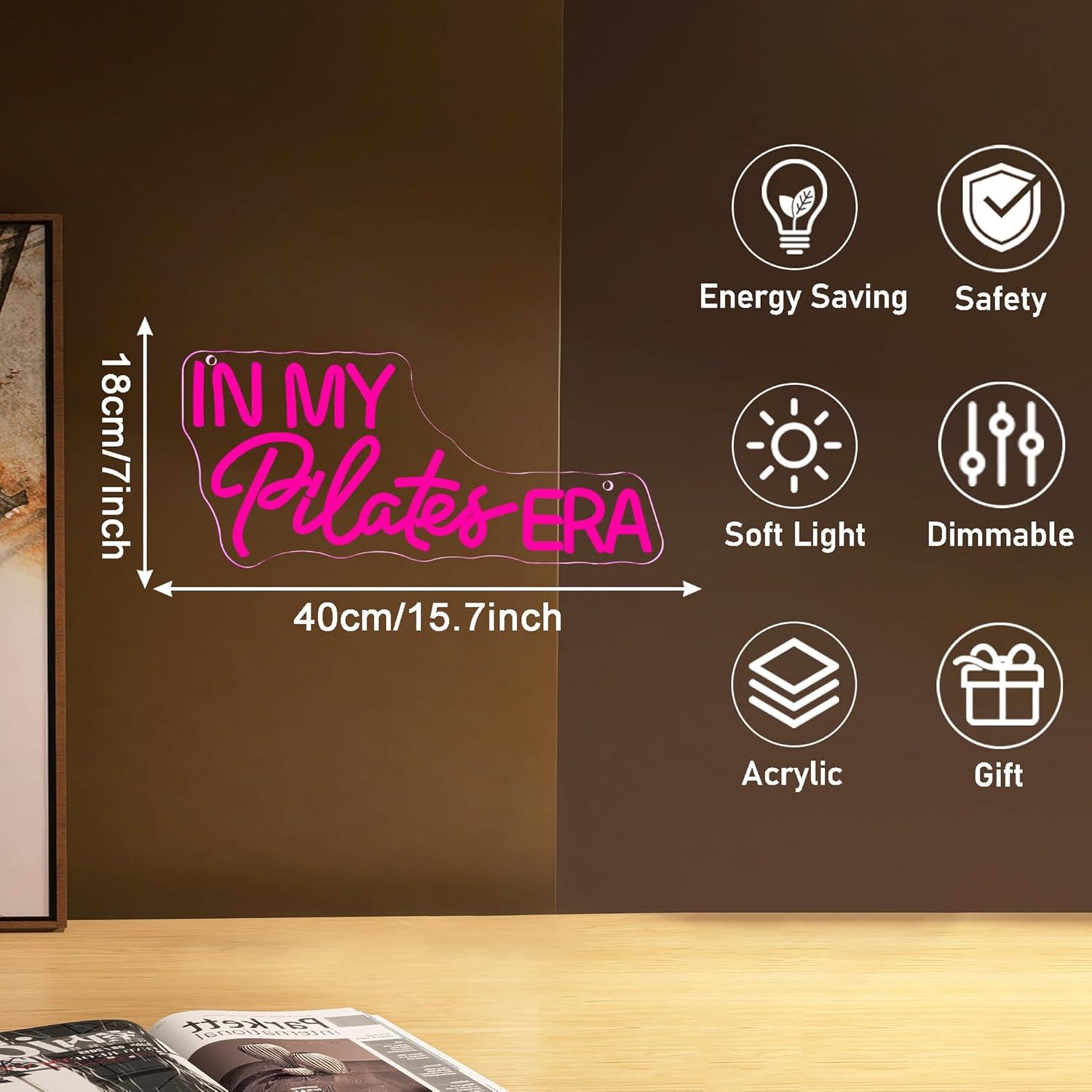 In My Pilates Era Neon Sign Di - Yoga Fitness Rooms review and price