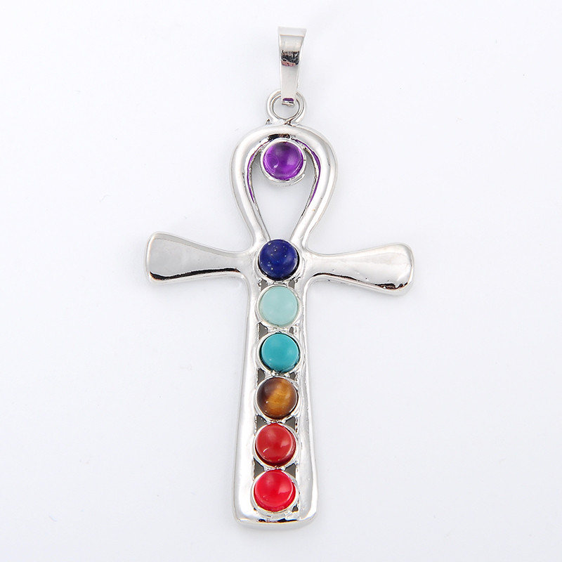 7 Chakra Stone Necklace Pendan - Yoga Health & Fitness Center review and price