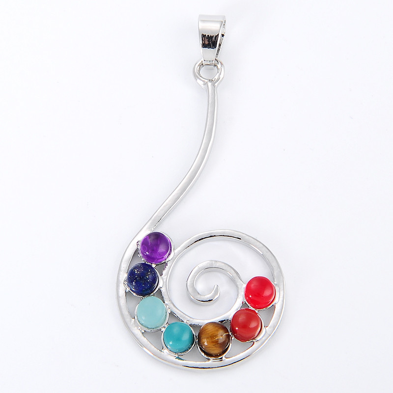 7 Chakra Stone Necklace Pendan - Yoga Health & Fitness Center review and price