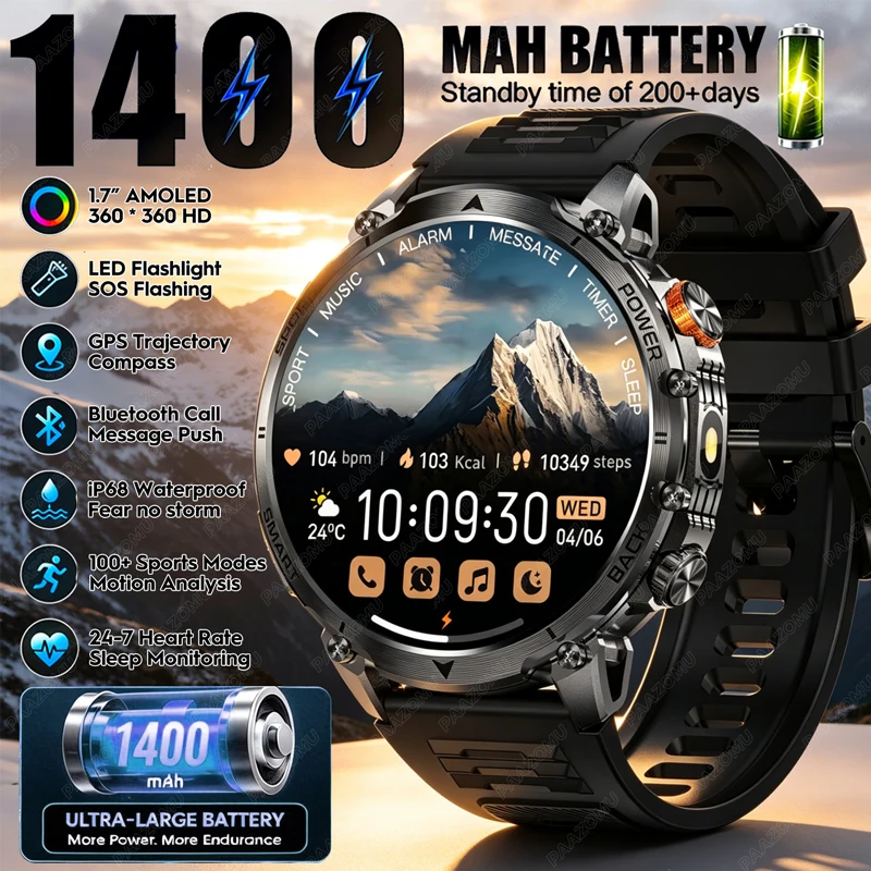2026 Men's Rugged Smart Watch  - Gym Floor Mats review and price
