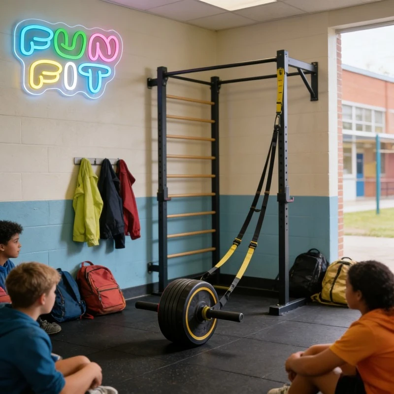 Fun Fit Neon Sign LED Cartoon  - Yoga Fitness Rooms review and price