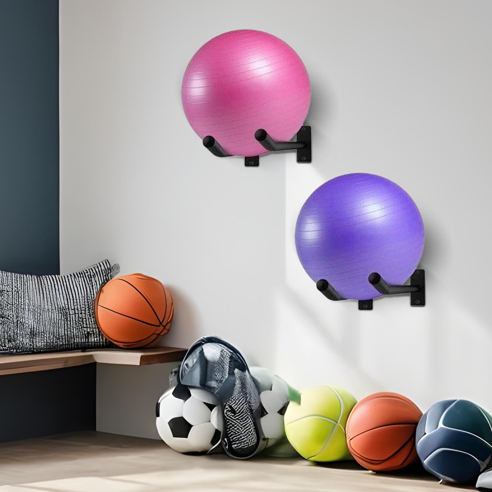 Exercise Ball Holder Pack of 2 - Yoga Fitness Rooms review and price