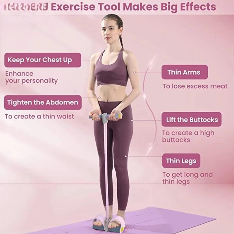 New 4-Tube Resistance Bands Yo - Yoga Fitness Youtube review and price