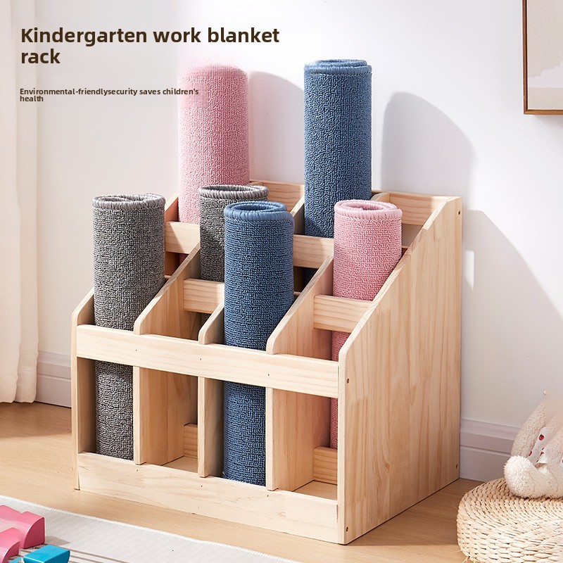 Solid Wood Floor Storage Rack  - Yoga Fitness Rooms review and price