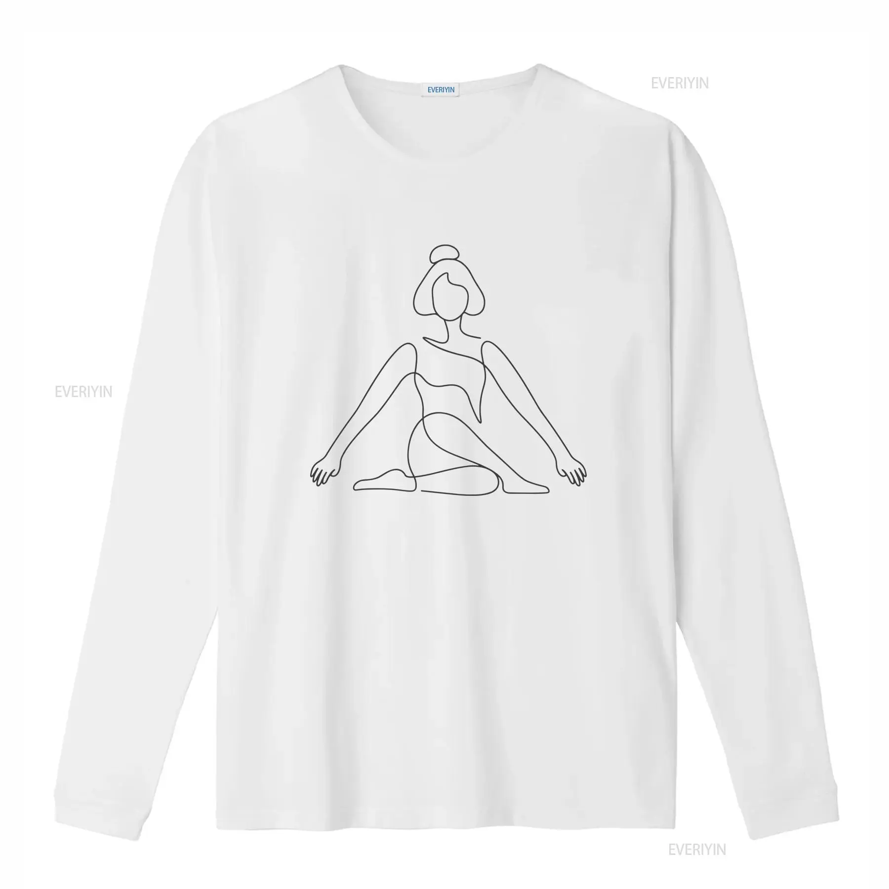 One Line Yoga Pose T Shirt min - Zen Yoga Fitness review and price