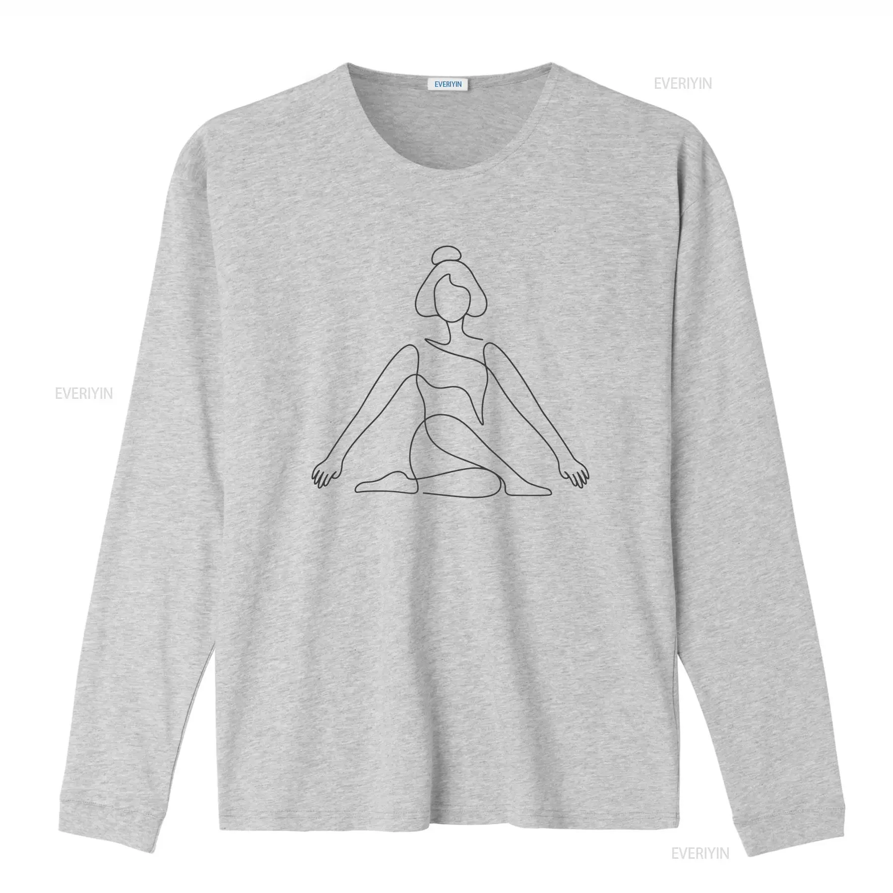 One Line Yoga Pose T Shirt min - Zen Yoga Fitness review and price