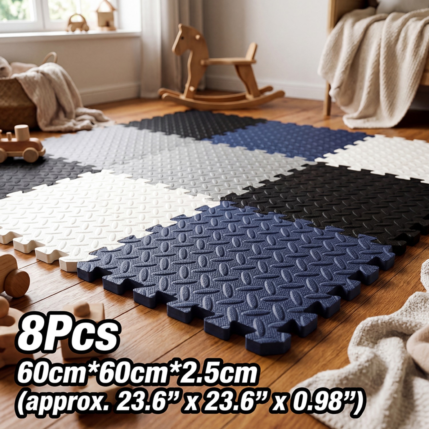 8Pcs 60x60cm EVA Foam Mat Livi - Yoga Fitness Rooms review and price