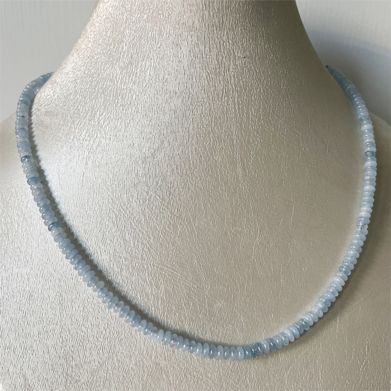 2*4MM Aquamrine Necklace Natur - Yoga Health & Fitness Center review and price