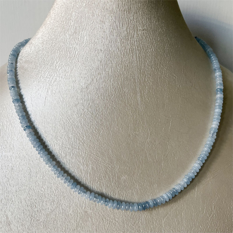 2*4MM Aquamrine Necklace Natur - Yoga Health & Fitness Center review and price