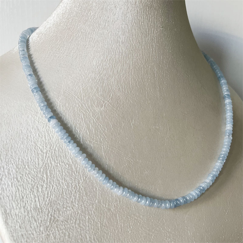 2*4MM Aquamrine Necklace Natur - Yoga Health & Fitness Center review and price