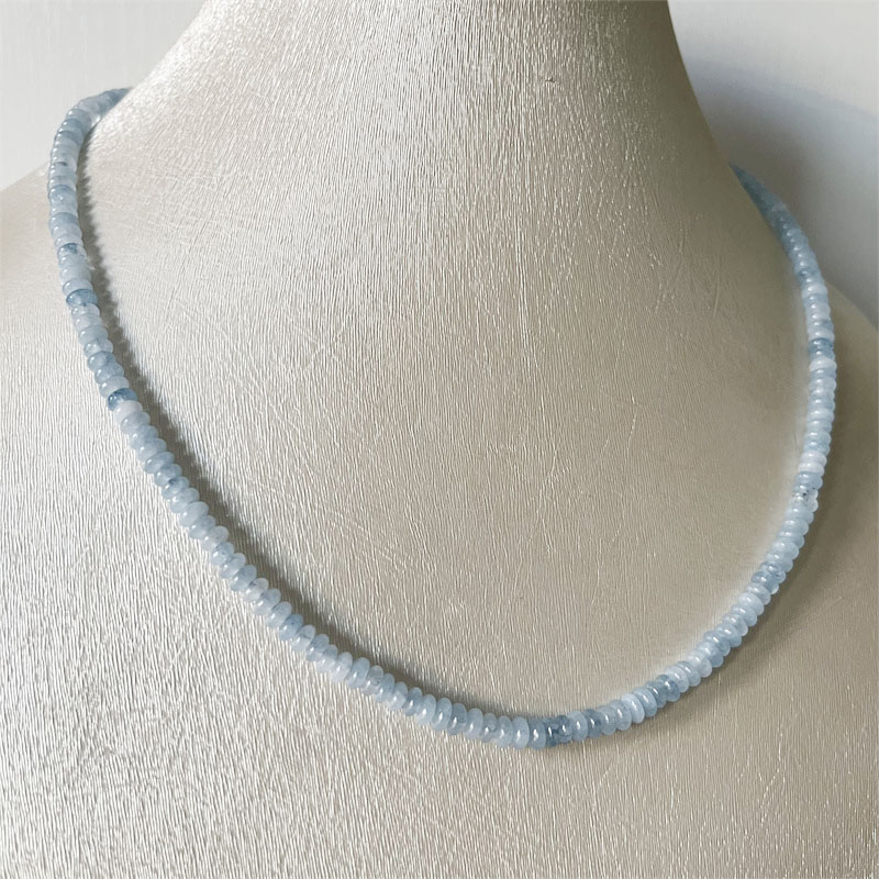 2*4MM Aquamrine Necklace Natur - Yoga Health & Fitness Center review and price