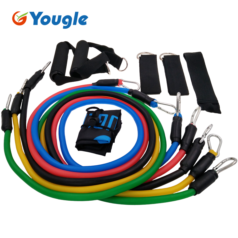YOUGLE 11pcs/set Pull Rope Fit - Yoga Fitness Youtube review and price