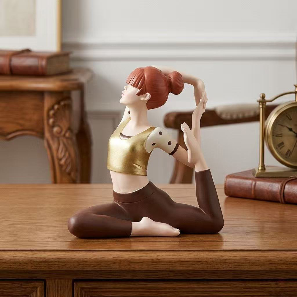Yoga Girl Statue, Sandstone Te - Zen Yoga Fitness review and price